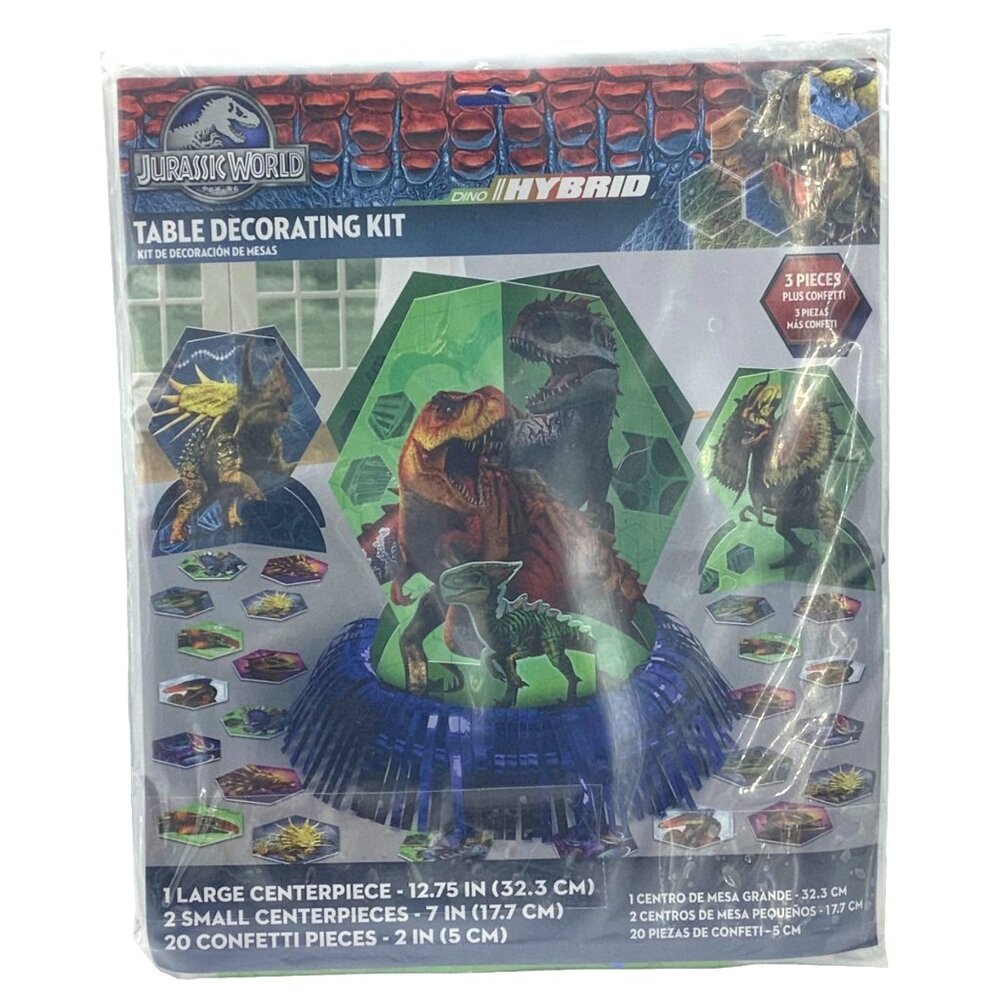 Jurassic World‎ Table Decorating Kit Dino Hybrid Birthday Party Decorations NEW